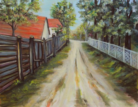 Bergenyei látkép 35x50 cm